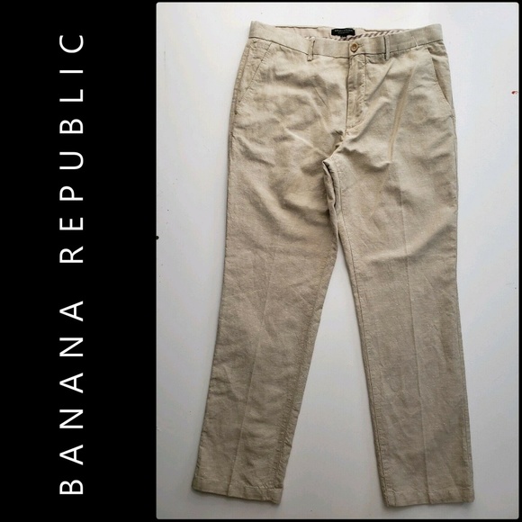 Banana Republic Pants Banana Republic Men Flat Front Dress Pants Size 35 Poshmark